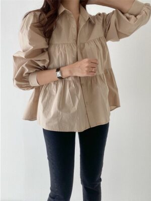 Adrienne tops khaki 1